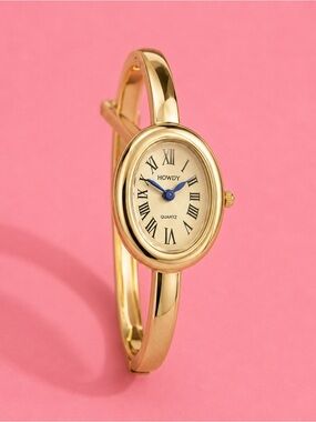 Baignoire Vintage Gold Oval Bracelet Watch